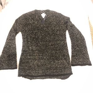Zara Sweaters - Black V-Neck Zara Top. Sz Lg Zara Sweaters - Black V-Neck Zara Top. Sz Lg